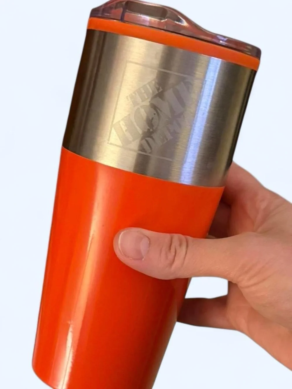 Orange Insulated Tumbler and Logo Cup Set